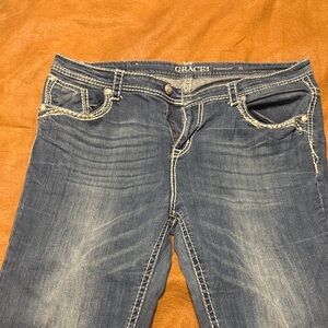 Grace Women's Classic Blue Boot Cut Jeans